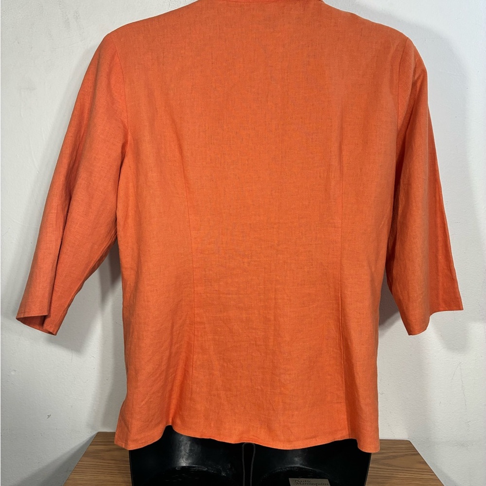 Richard Malcolm Linen Rayon Jacket blouse size 14 - Picture 5 of 10